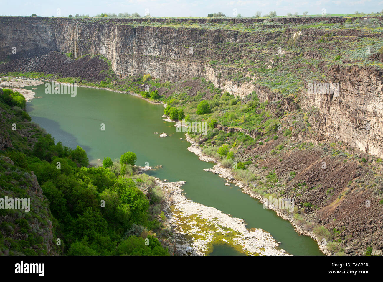 Snake River from Hansen Bridge viewpoint, Twin Falls, Idaho Stock Photo Alamy