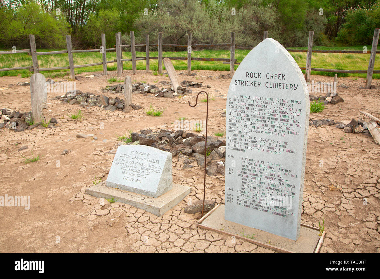 Rock Creek Cemetery, Rock Creek Station and Stricker Homesite, Oregon