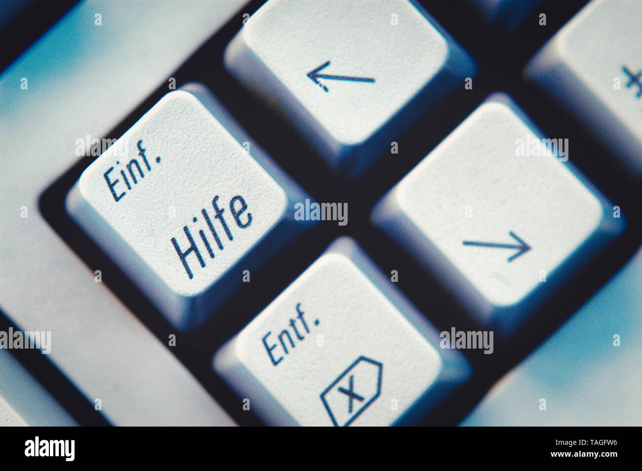 Keyboard selected symbolic Keys Stock Photo
