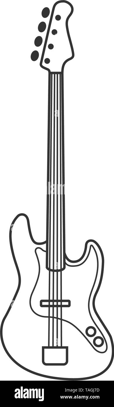 Bass guitar 2024 black and white