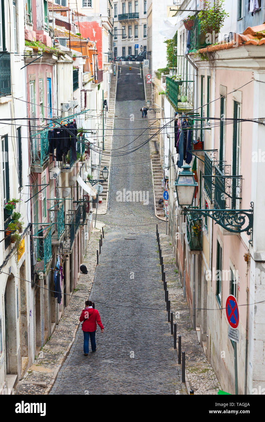 Travesía de Sequeiro. Ciudad de Lisboa, Portugal, Península Ibérica, Europa Stock Photo