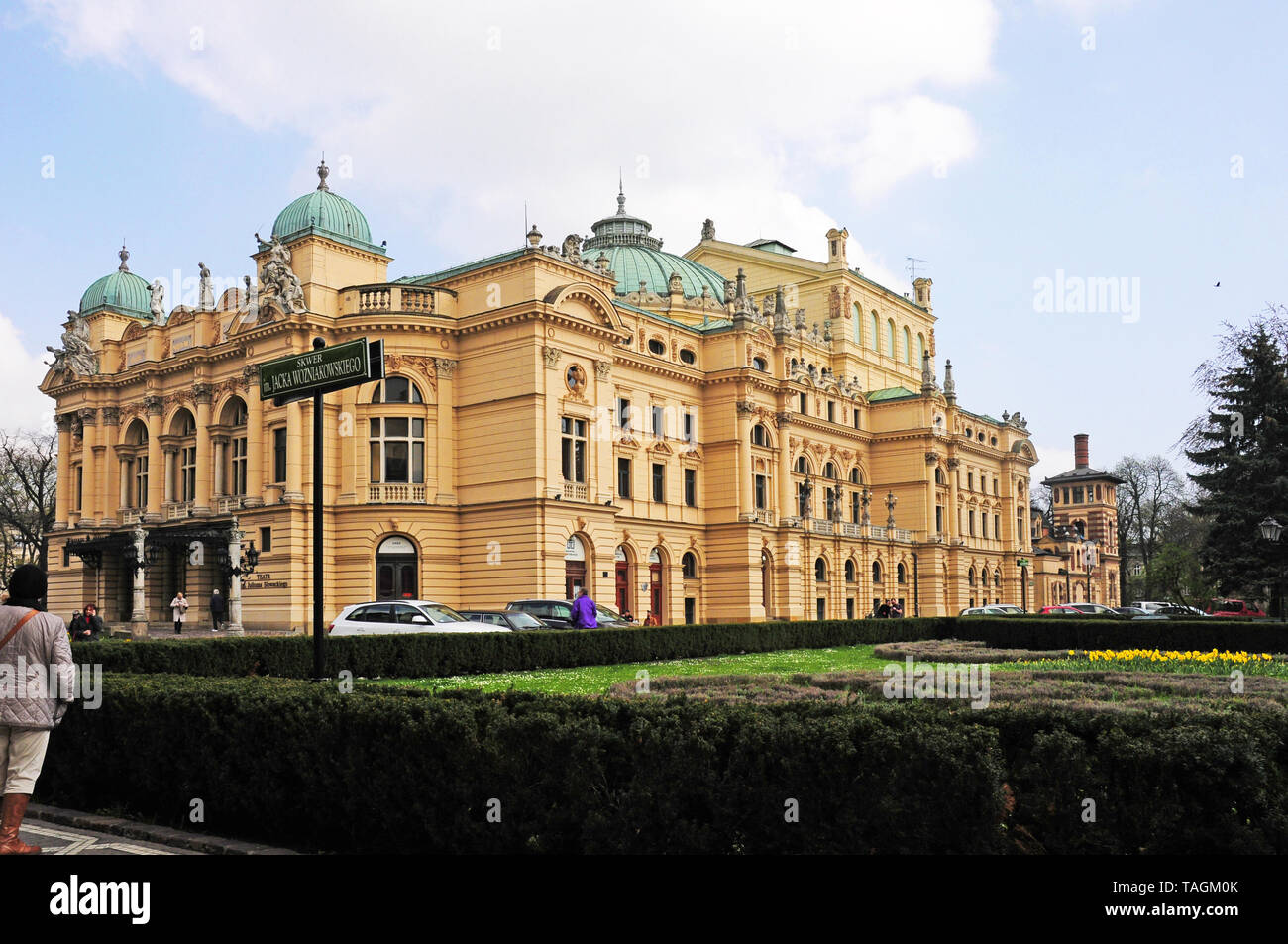 Juliusz Slawackiego Theatre, Krakow, Poland. Stock Photo