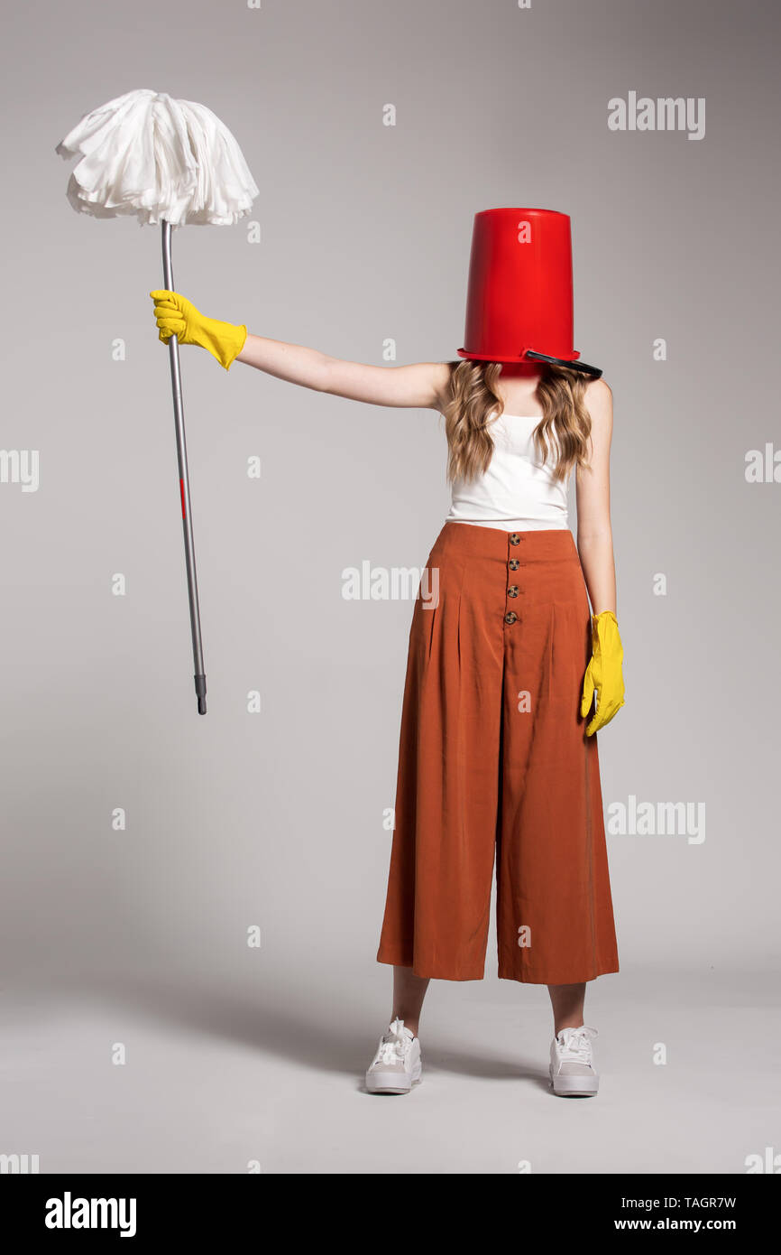 Bucket on the head hires stock photography and images Alamy
