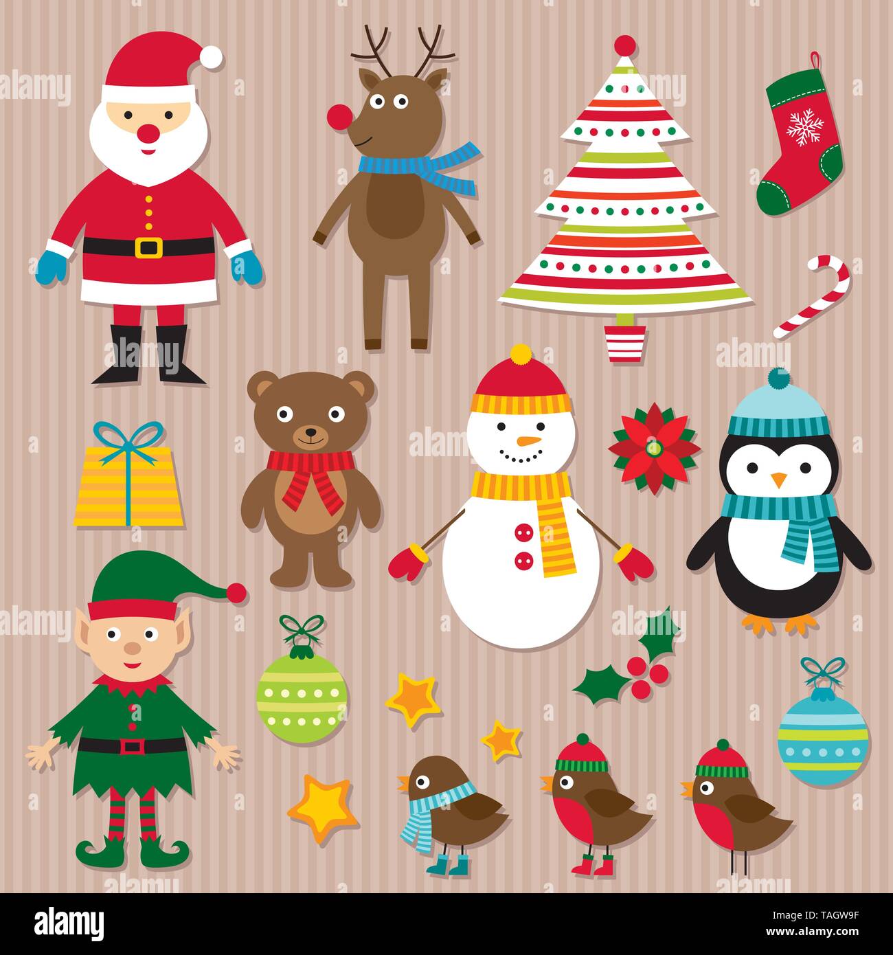 Christmas design elements vector set - Vector Stock Vector Image & Art ...