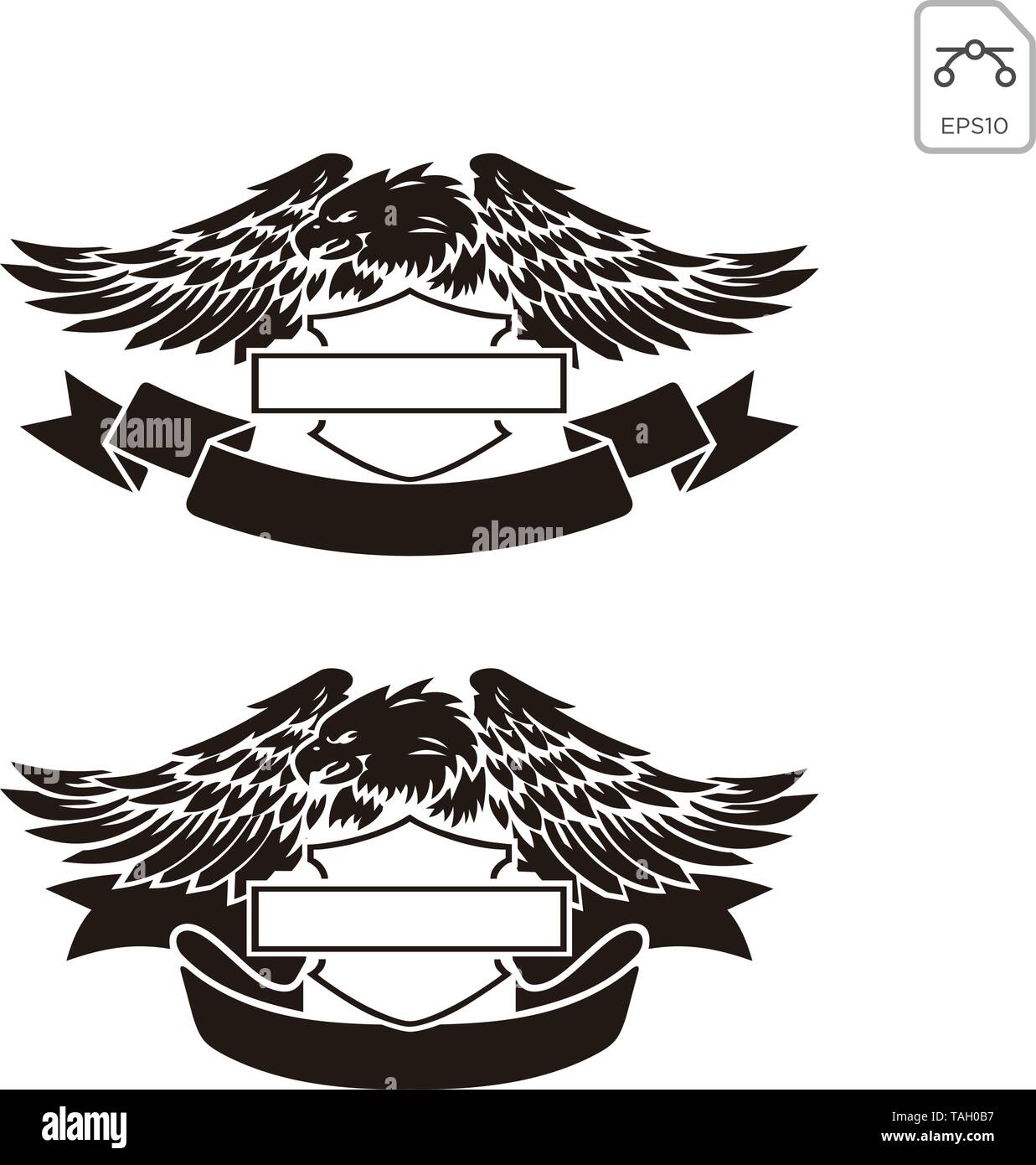 harley davidson emblem or logo symbol vector element isolated Stock Vector