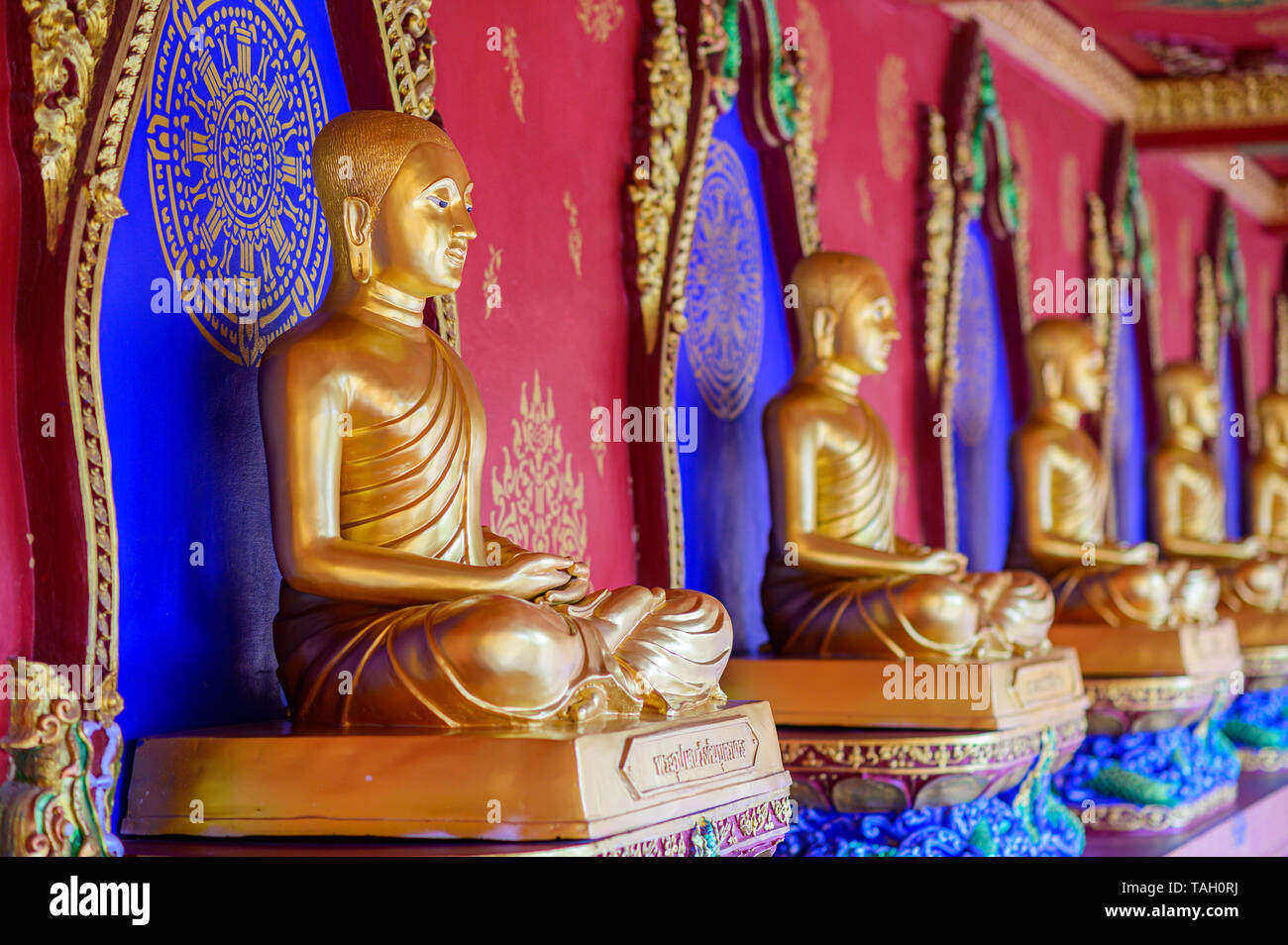 Buddha Wat Mahathat Wachiramongkol Wat Bang Thong In Krabi Province Thailand May 19, 2019 Stock Photo
