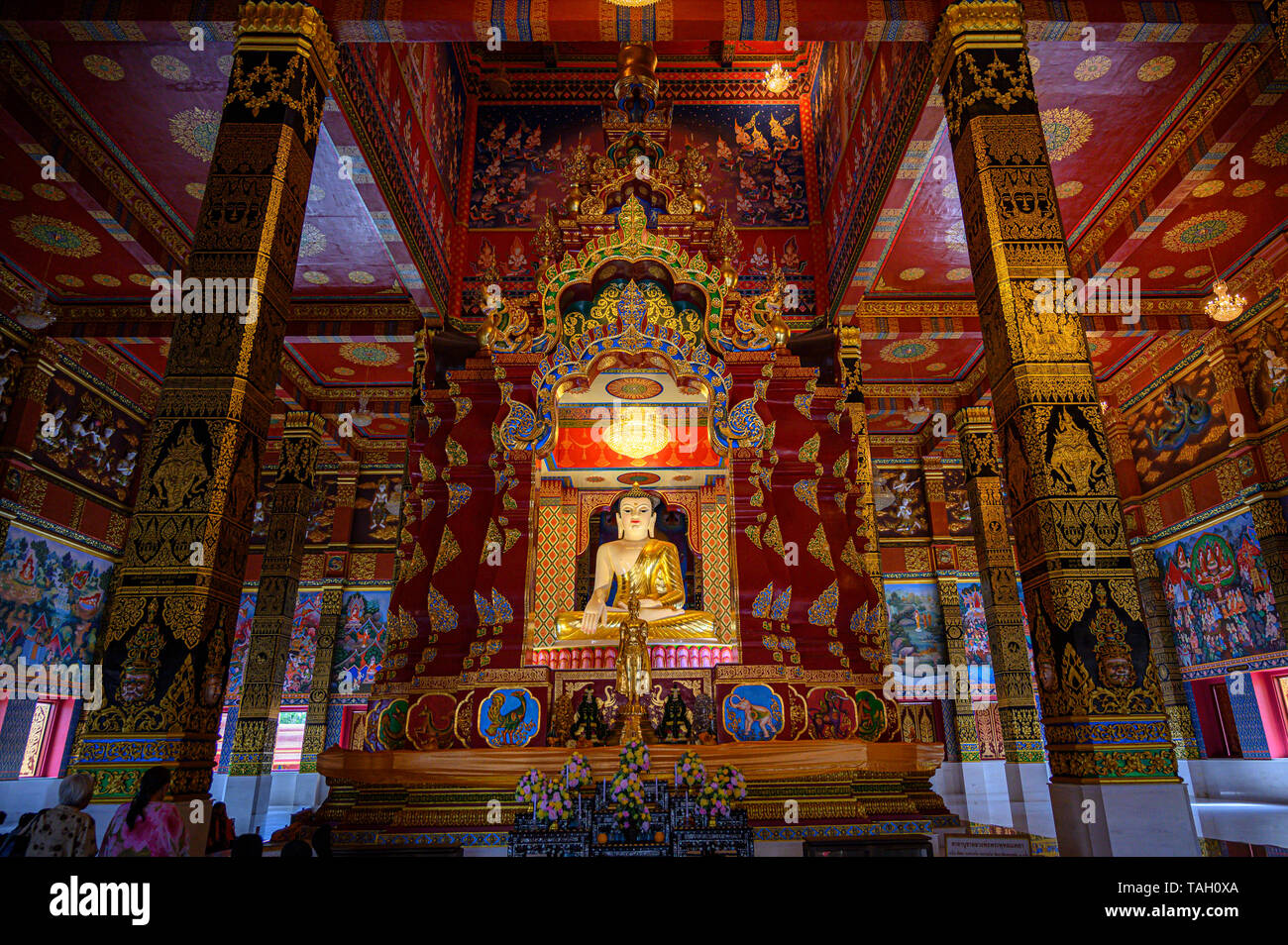 Buddha Wat Mahathat Wachiramongkol Wat Bang Thong In Krabi Province Thailand May 19, 2019 Stock Photo