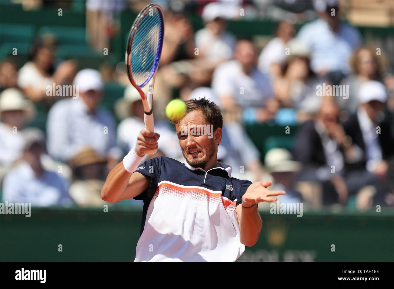 Daniil Medvedev of Russia during the Rolex Monte-Carlo Masters 2019, ATP  Masters 100 tennis match on April 15, 2019 in Monaco - Photo Laurent Lairys  / DPPI Stock Photo - Alamy