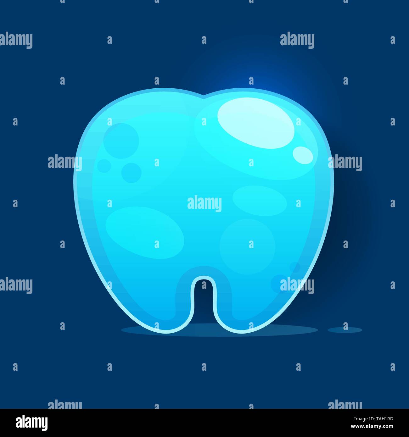 Tooth icon on white background vector illustration Stock Vector Image ...