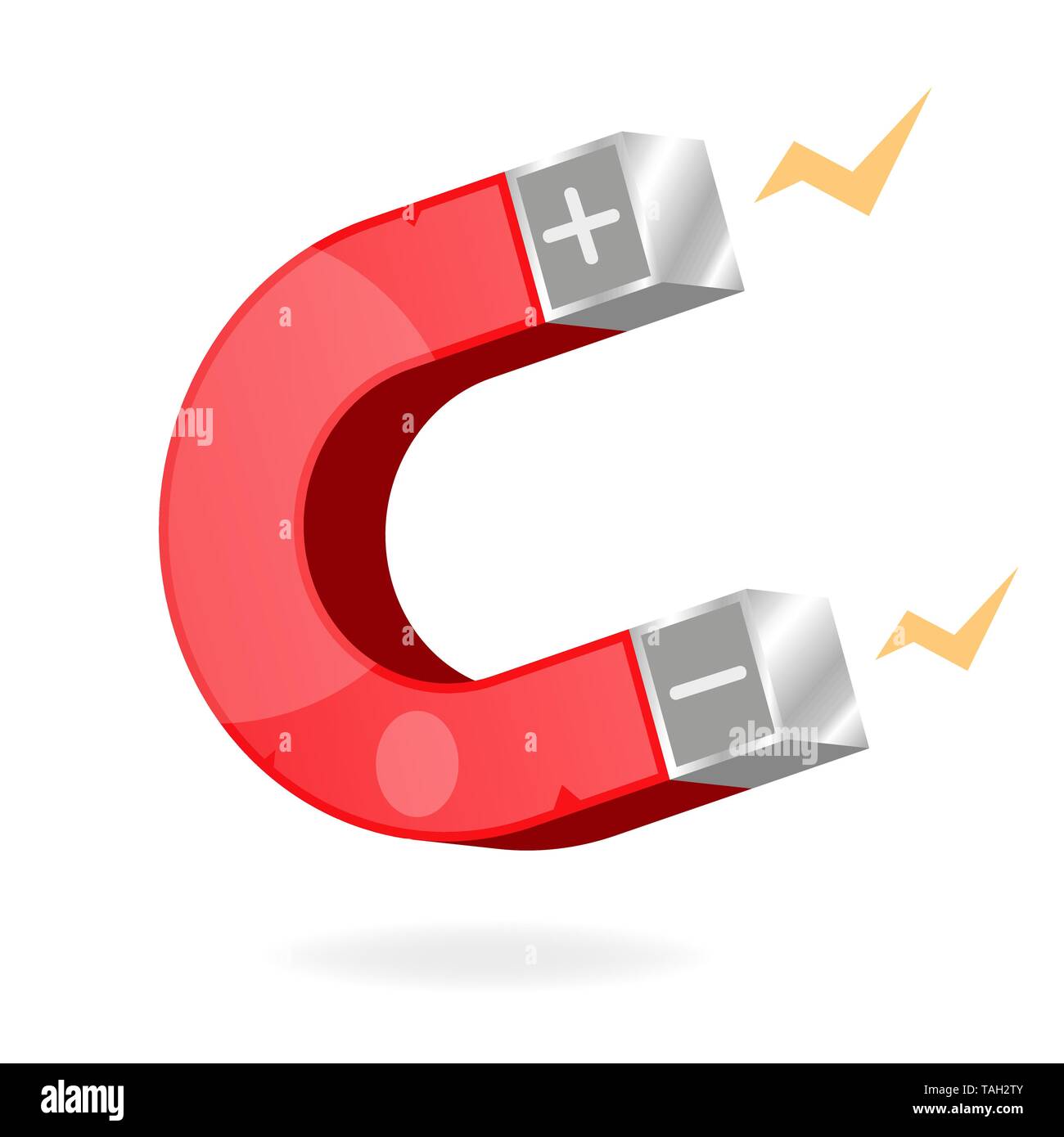 Magnet icon isolated on white background. Vector Stock Vector