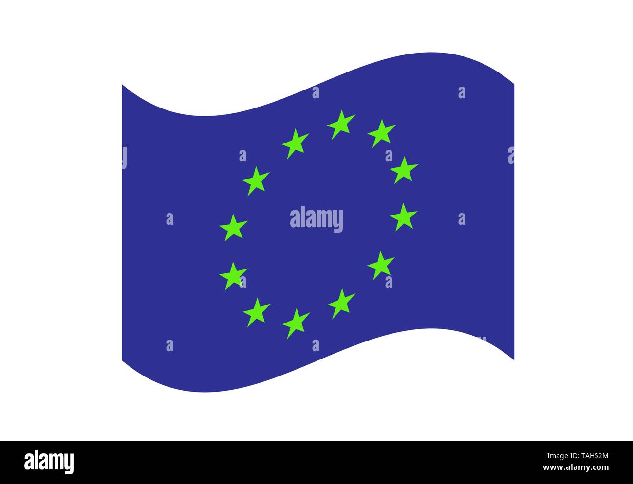 European union waving flag vector illustration eps10 Stock Vector Image ...