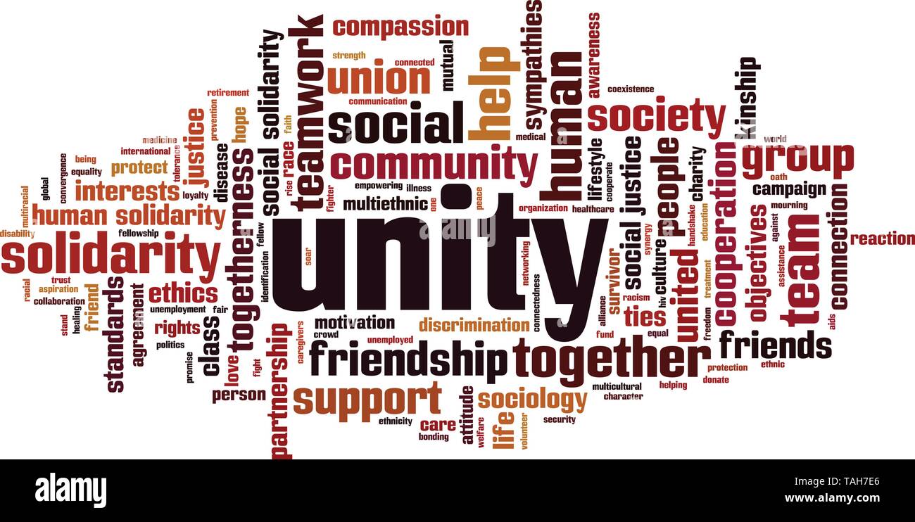 Unity word cloud concept. Vector illustration Stock Vector Image & Art ...