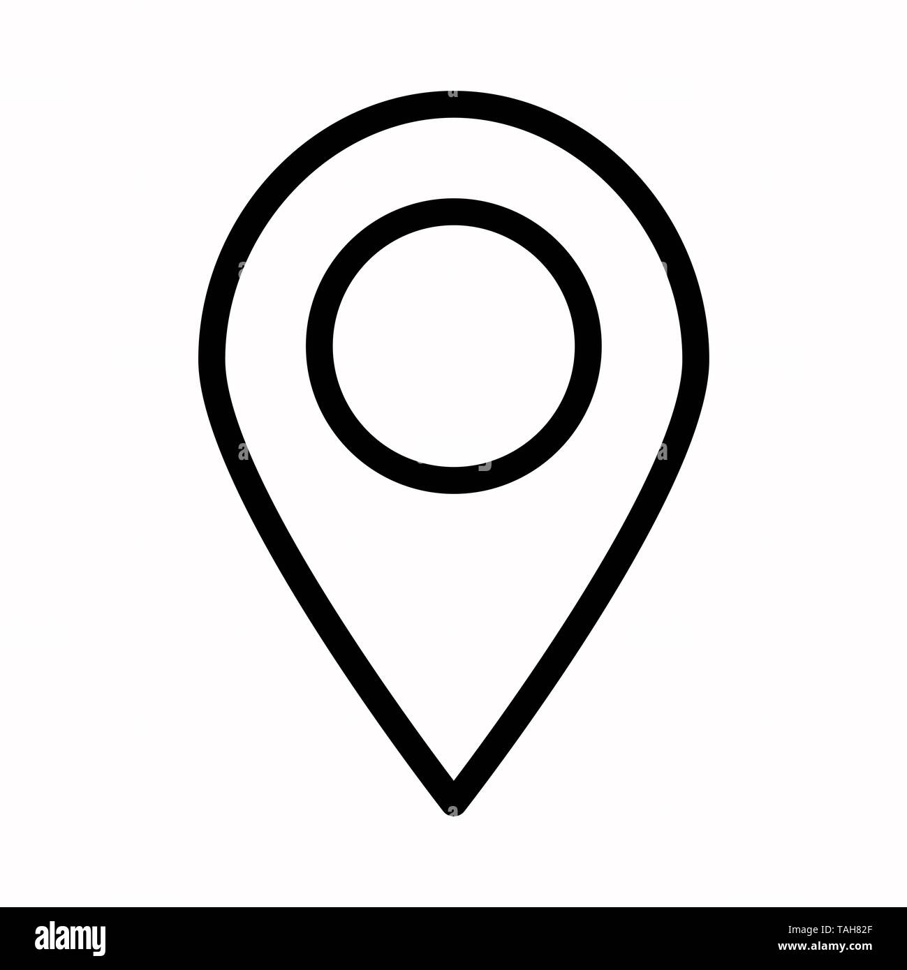 pin location vector icon logo or illustration Stock Photo Alamy