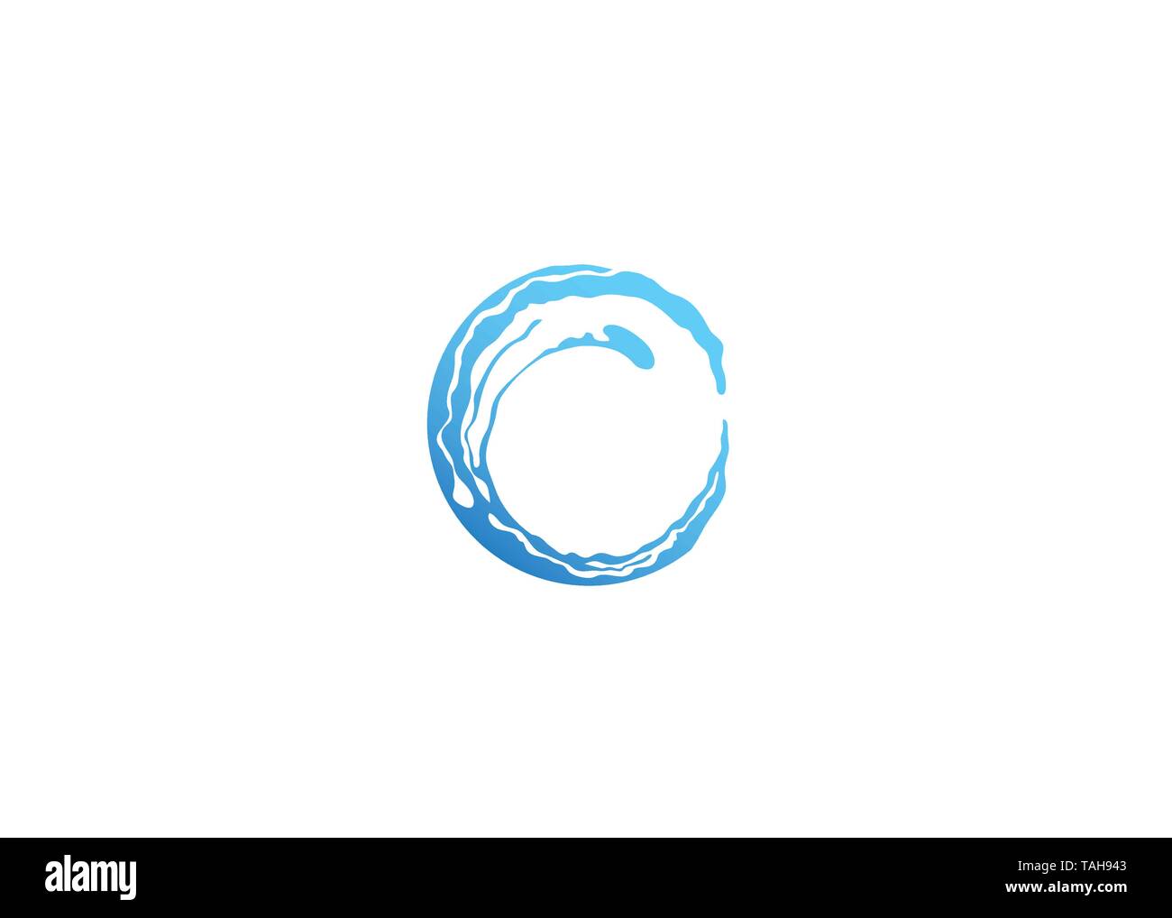 Creative Blue Circle  Logo Stock Vector