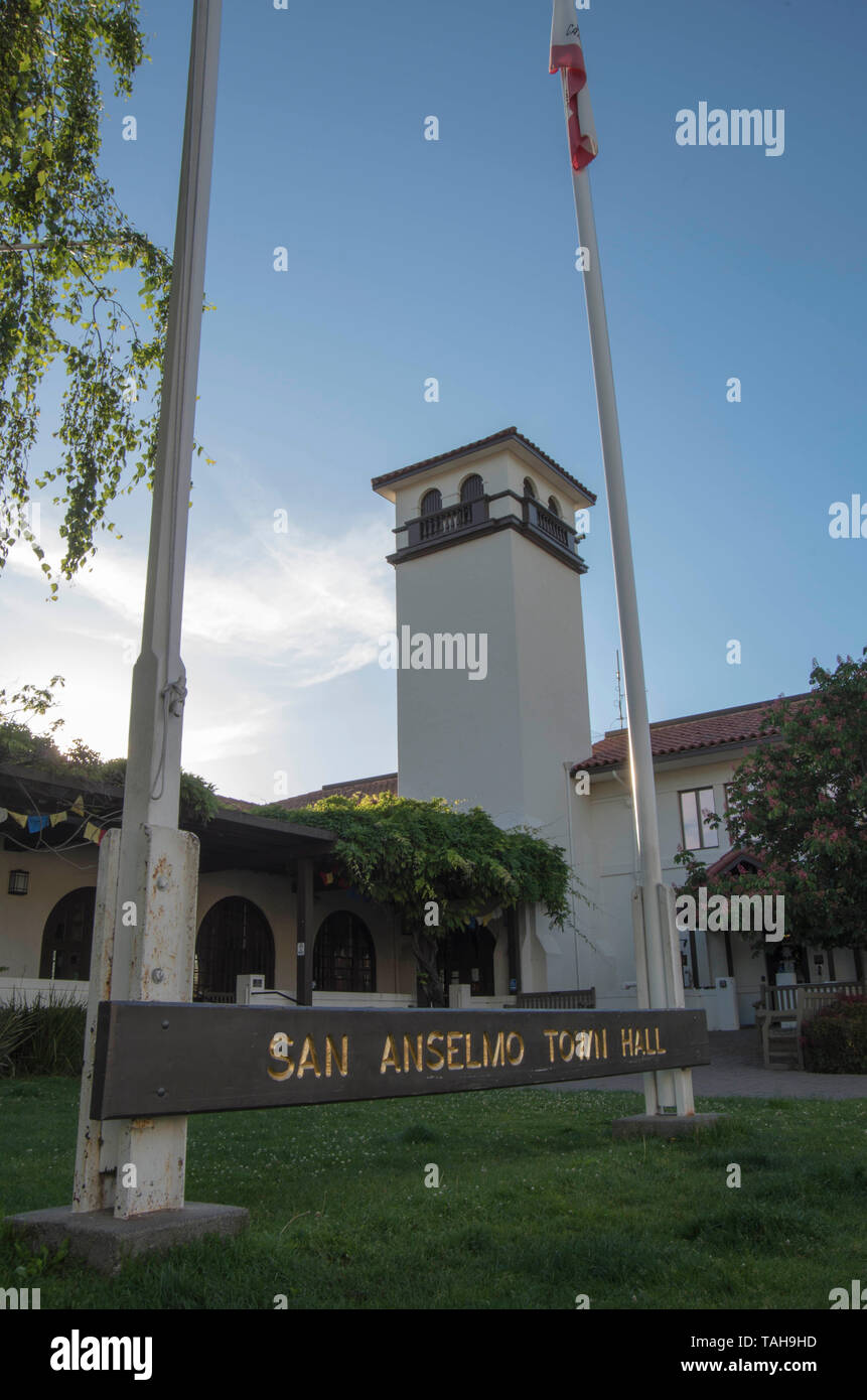 Downtown San Anselmo, CA, is home to many interesting sights Stock Photo Alamy