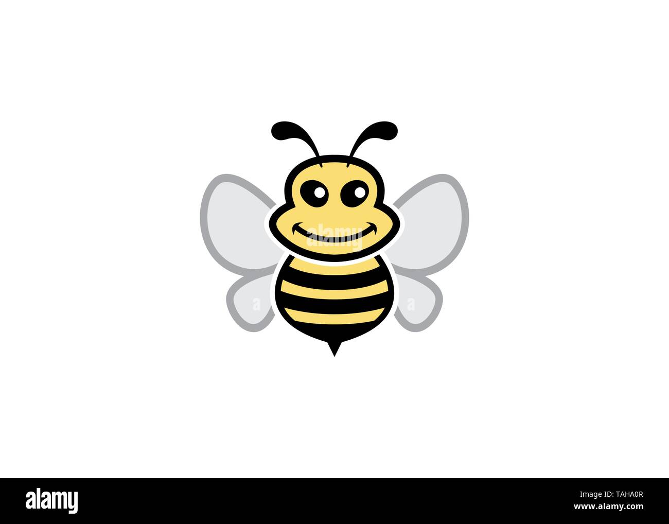 Creative Bumble Bee Logo Stock Vector