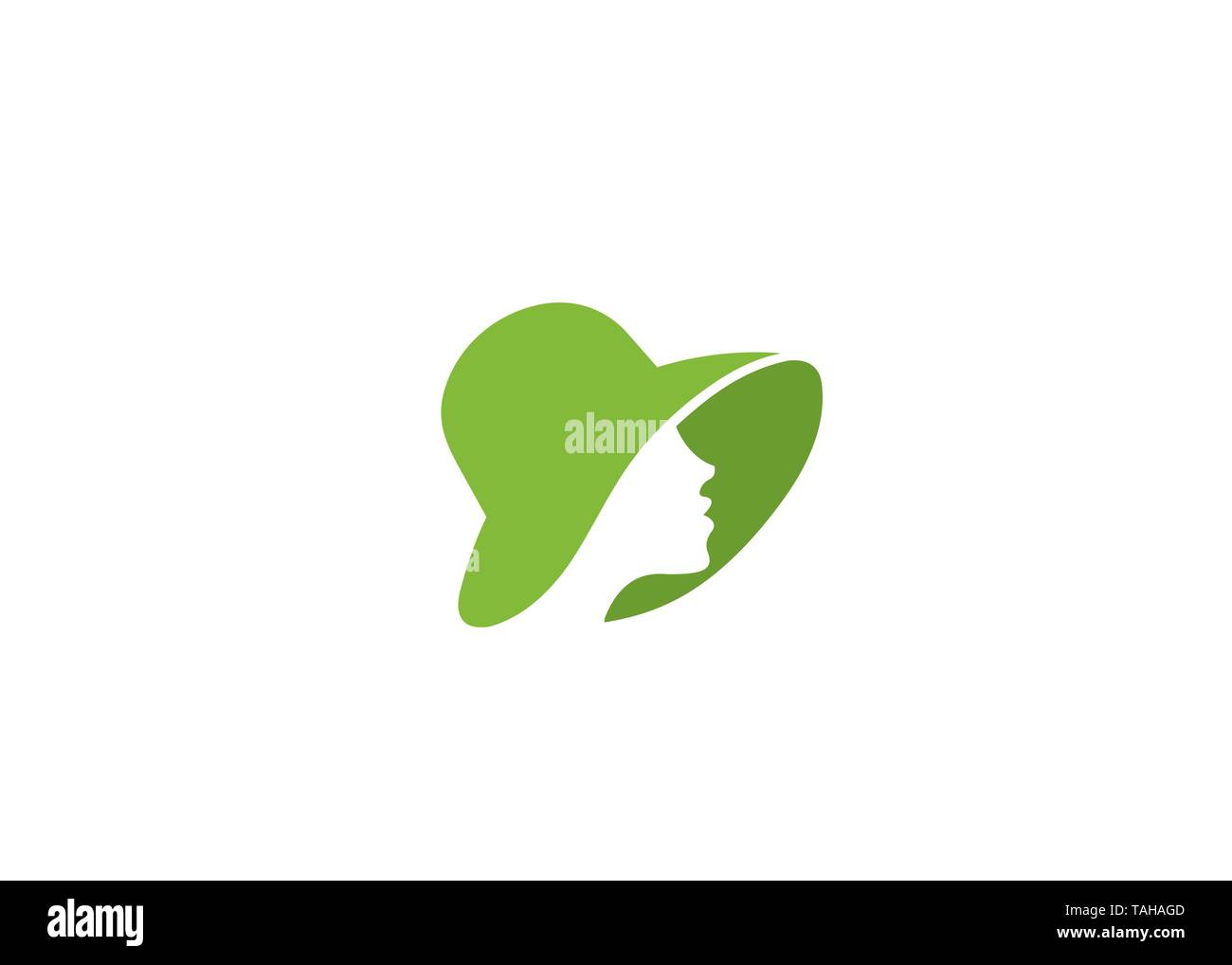 Creative Female Head Fashion Logo Vector Design Icon Symbol ...