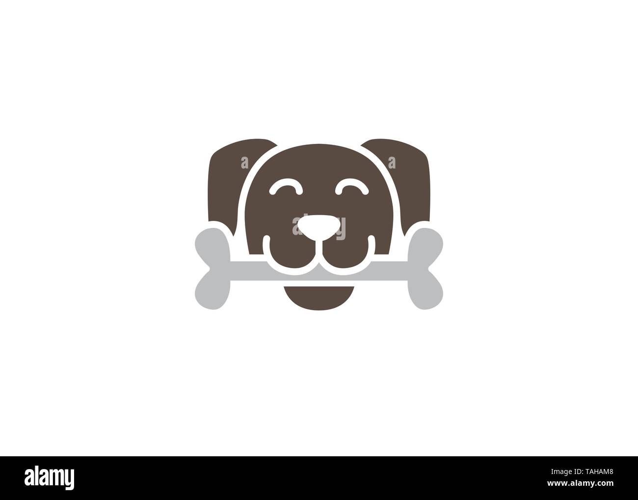 Creative Dog Bone Logo Vector Design Icon Symbol Illustration Stock Vector Image & Art Alamy