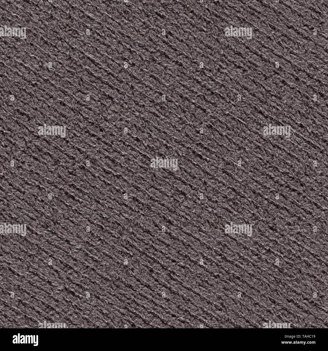 Stylish dark tissue background for awesome design. Seamless square texture, tile ready. Stock Photo