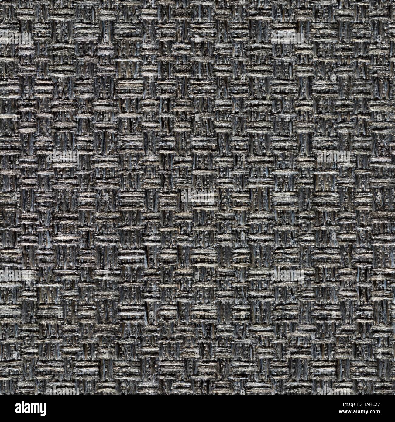 Expensive textile background in ideal grey hue. Seamless square texture, tile ready. Stock Photo