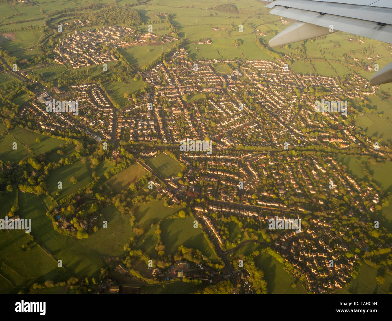 Arial view of Menston, West Yorkshire Stock Photo