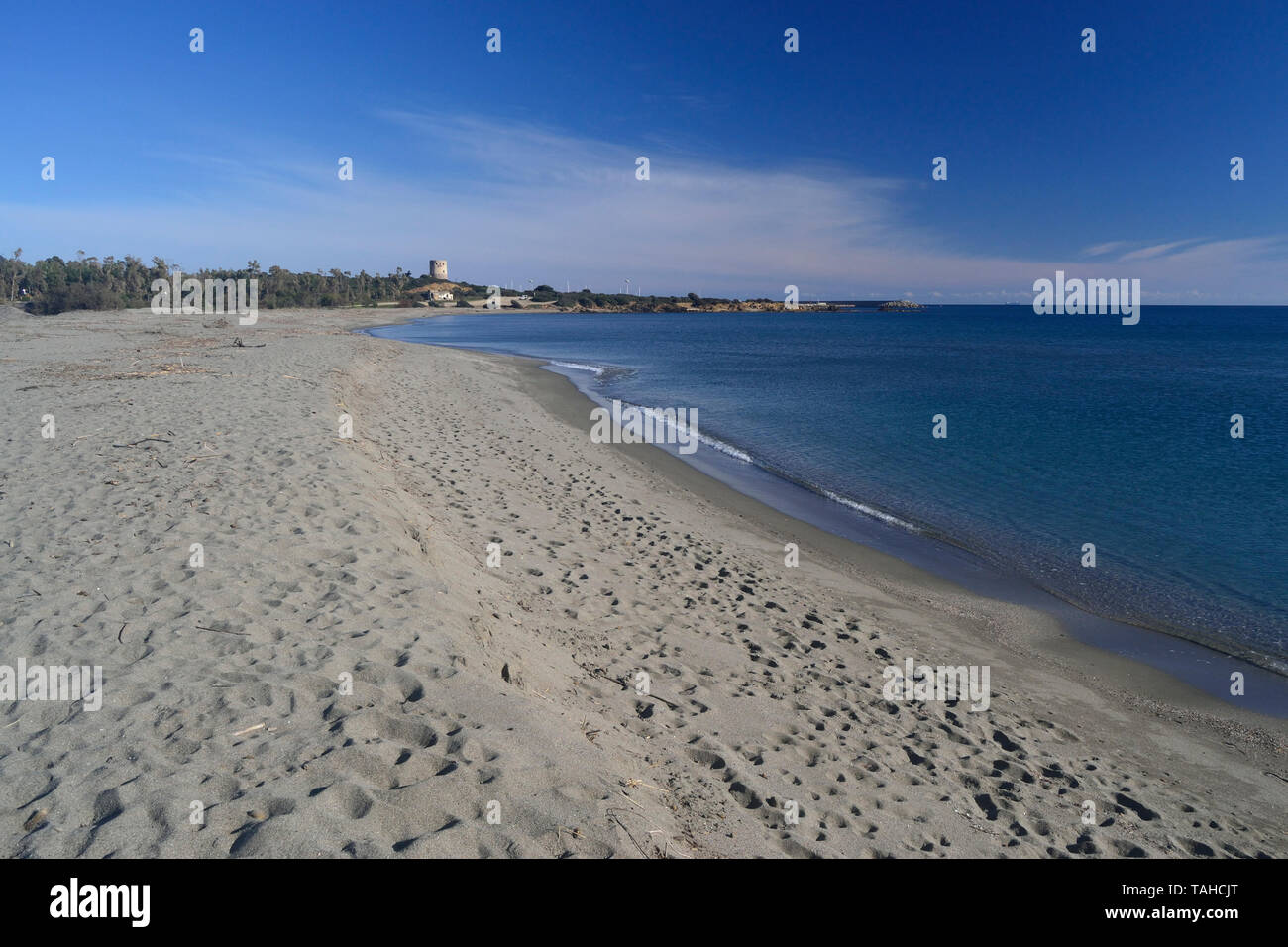 Beach of porto Corallo Stock Photo - Alamy