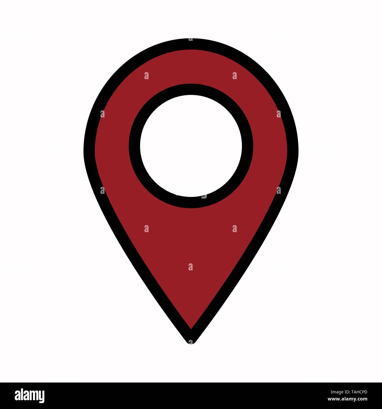 pin location vector icon logo or illustration Stock Vector Image & Art ...