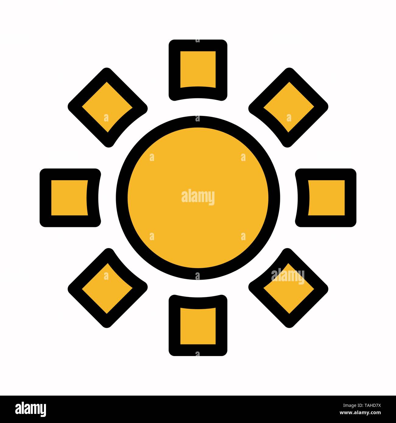 sun vector icon logo or illustration Stock Vector Image & Art - Alamy