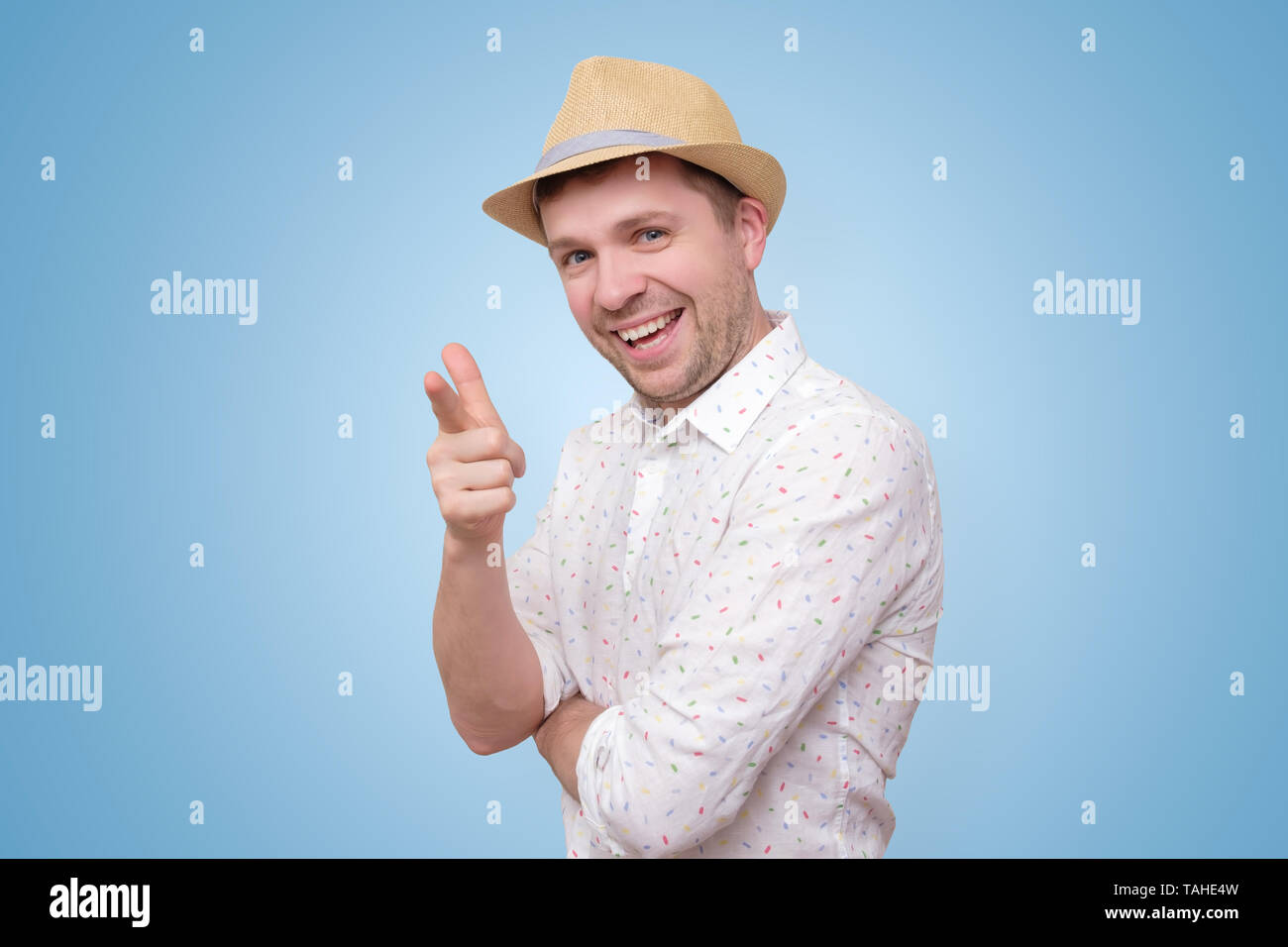 Cheerful positive smart man hi-res stock photography and images - Alamy