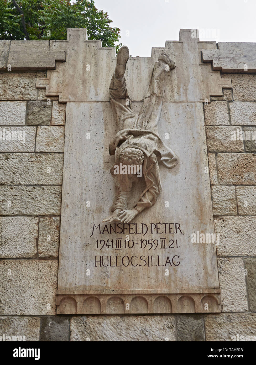 Budapest Peter Mansfeld Monument Situated In Szab Ilonka Utca Under budapest-peter-mansfeld-monument-situated-in-szab-ilonka-utca-under