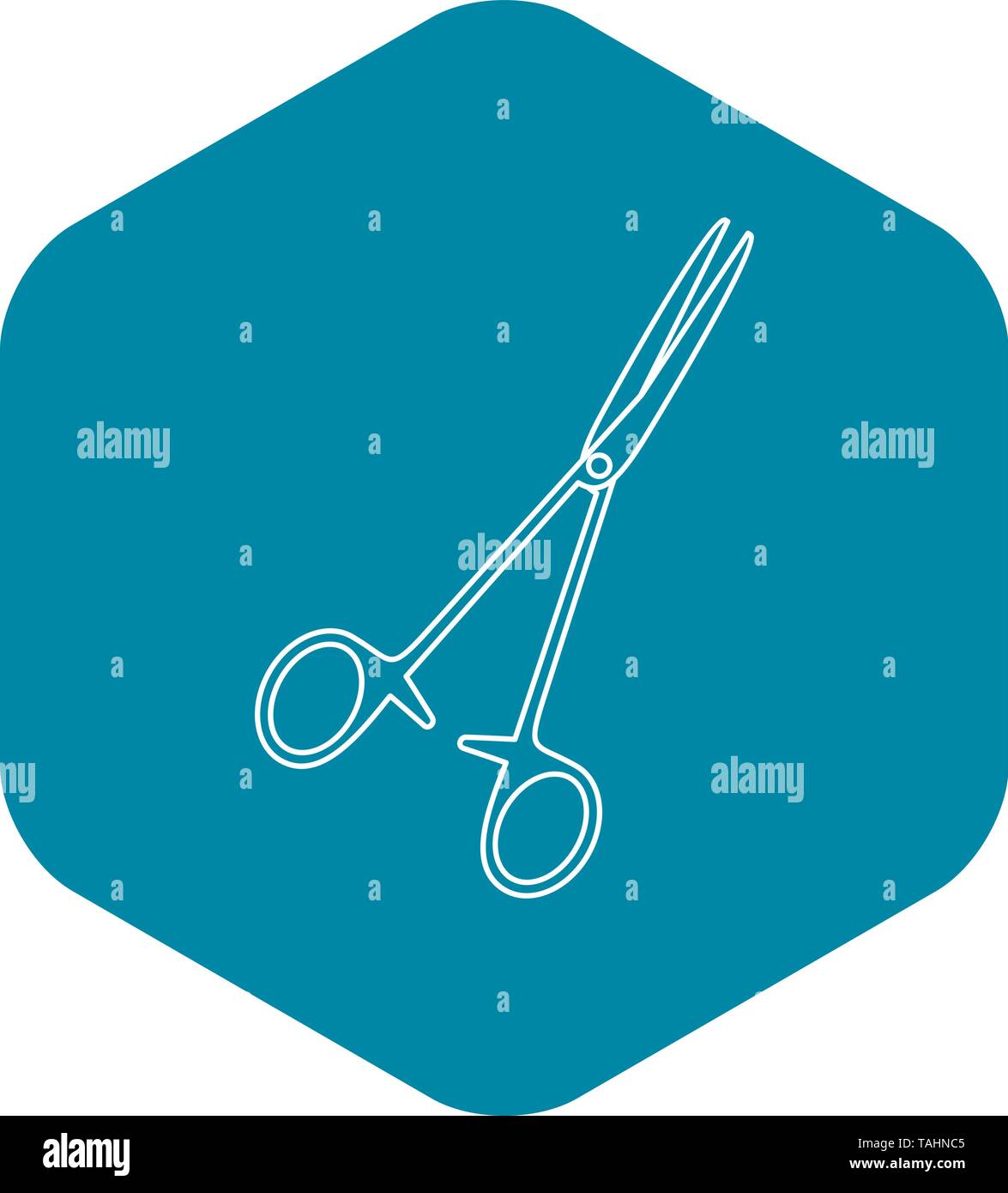 Pair of stainless steel surgical forceps icon Stock Vector Image & Art ...