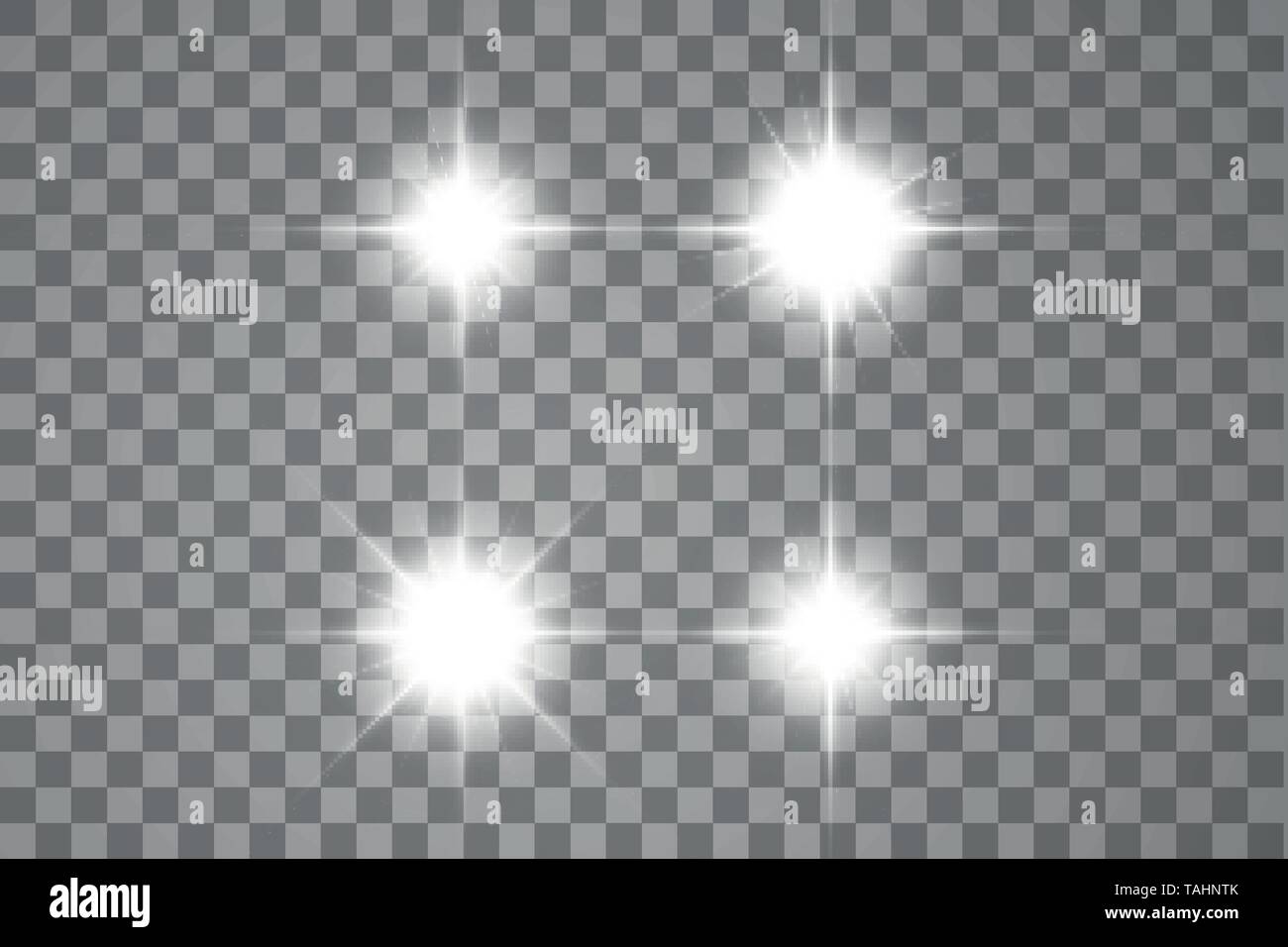 The dust is yellow. yellow sparks and golden stars shine with special light. Vector sparkles on a transparent background. Christmas light effect Stock Vector