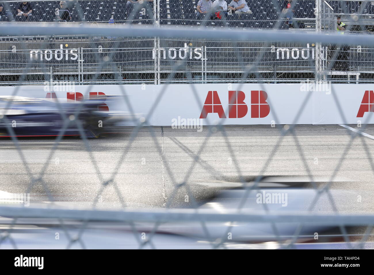 Berlin, Germany. 24th May, 2019. The Formula E carries in Berlin the only race of the championship in Germany. Like last year, this will again take place on the grounds of Tempelhof Airport in Berlin. Credit: Simone Kuhlmey/Pacific Press/Alamy Live News Stock Photo
