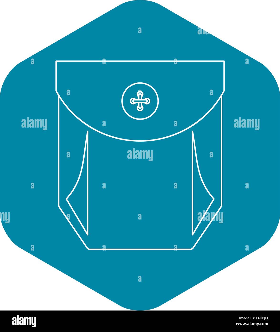 Pocket with valve icon, outline style Stock Vector Image & Art - Alamy