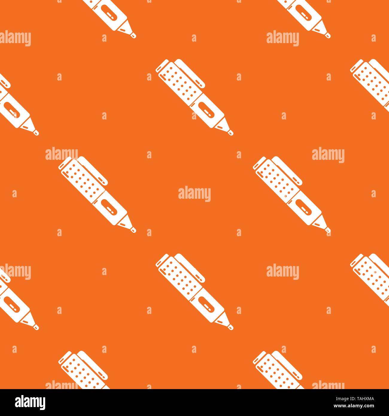 Marker pen school pattern vector orange Stock Vector Image & Art - Alamy