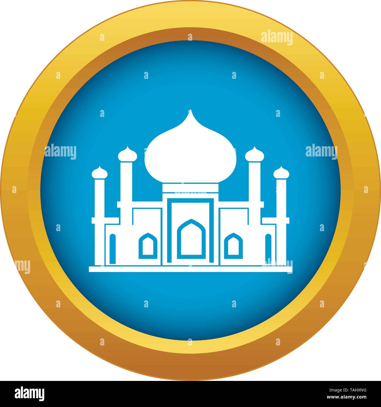 Mosque icon blue vector isolated Stock Vector Image & Art - Alamy