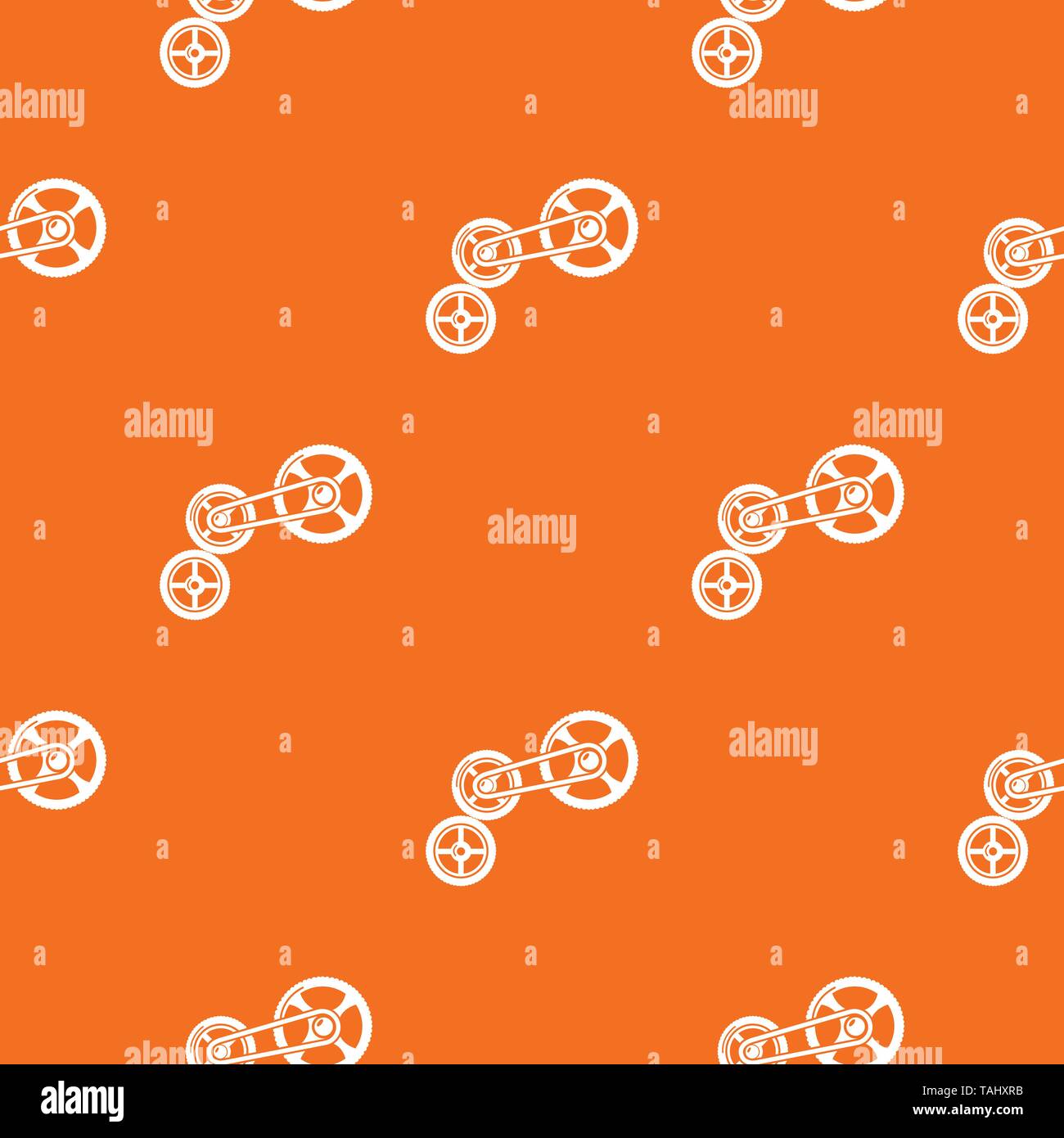 Transportation system pattern vector orange Stock Vector