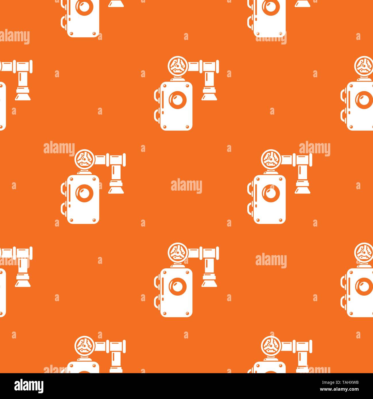 Pump pattern vector orange Stock Vector