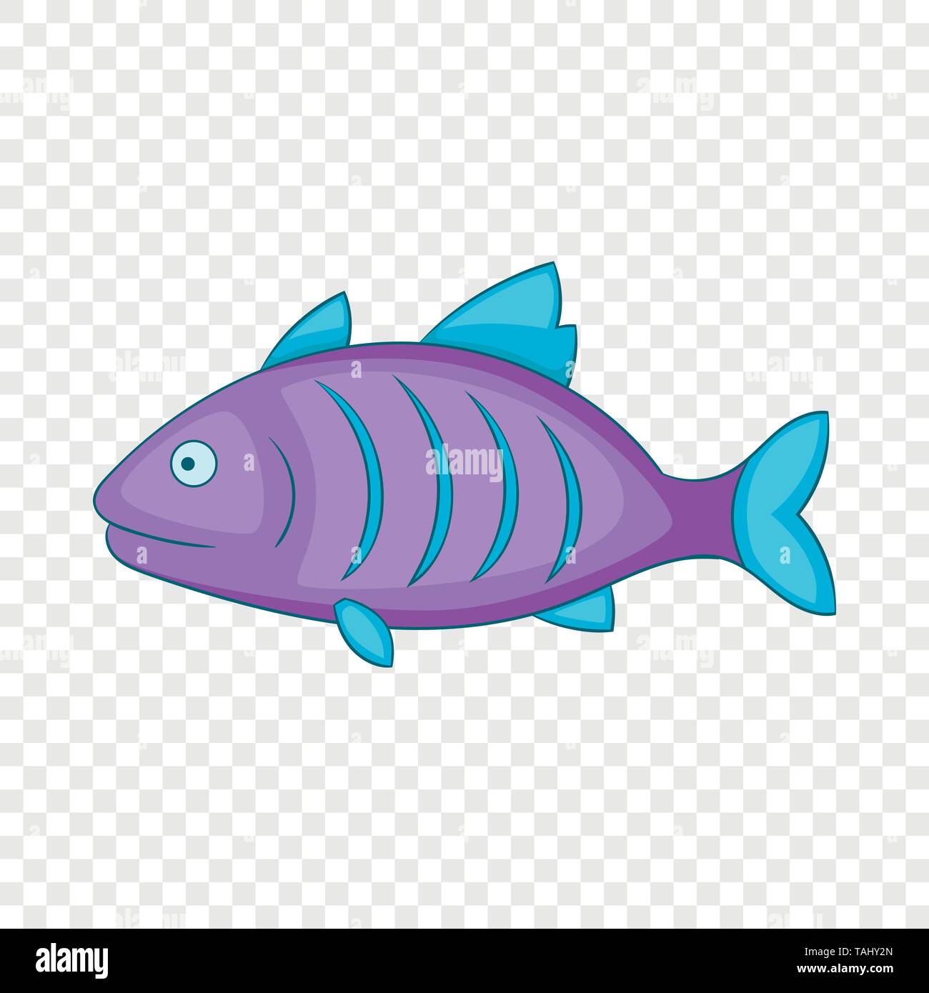 Purple fish icon, cartoon style Stock Vector Image & Art - Alamy