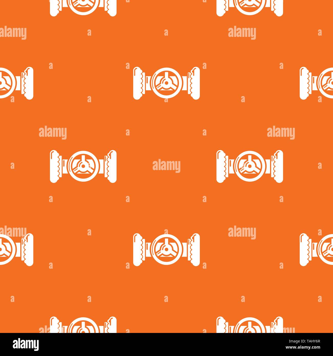 Valve pattern vector orange Stock Vector