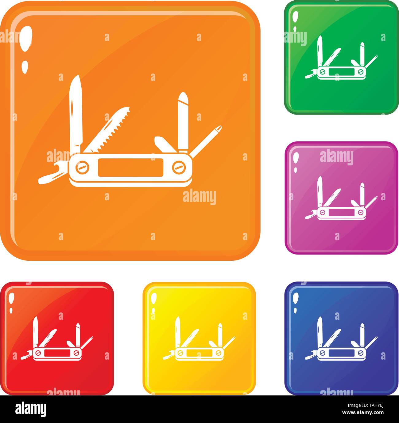 Pocket flashlight icons set vector color Stock Vector Image & Art - Alamy