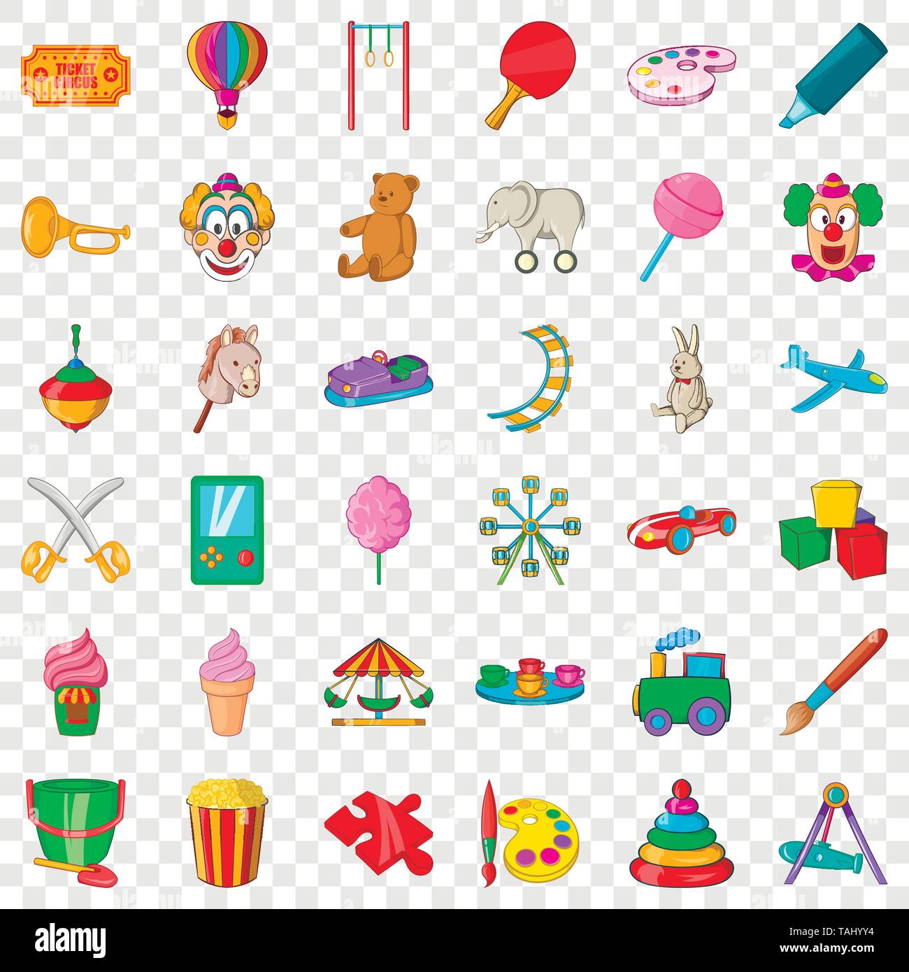 Darts icons set, cartoon style Stock Vector Image & Art - Alamy