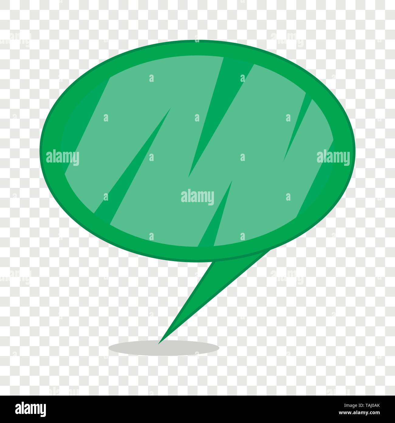 Green speech bubble icon, cartoon style Stock Vector Image & Art - Alamy