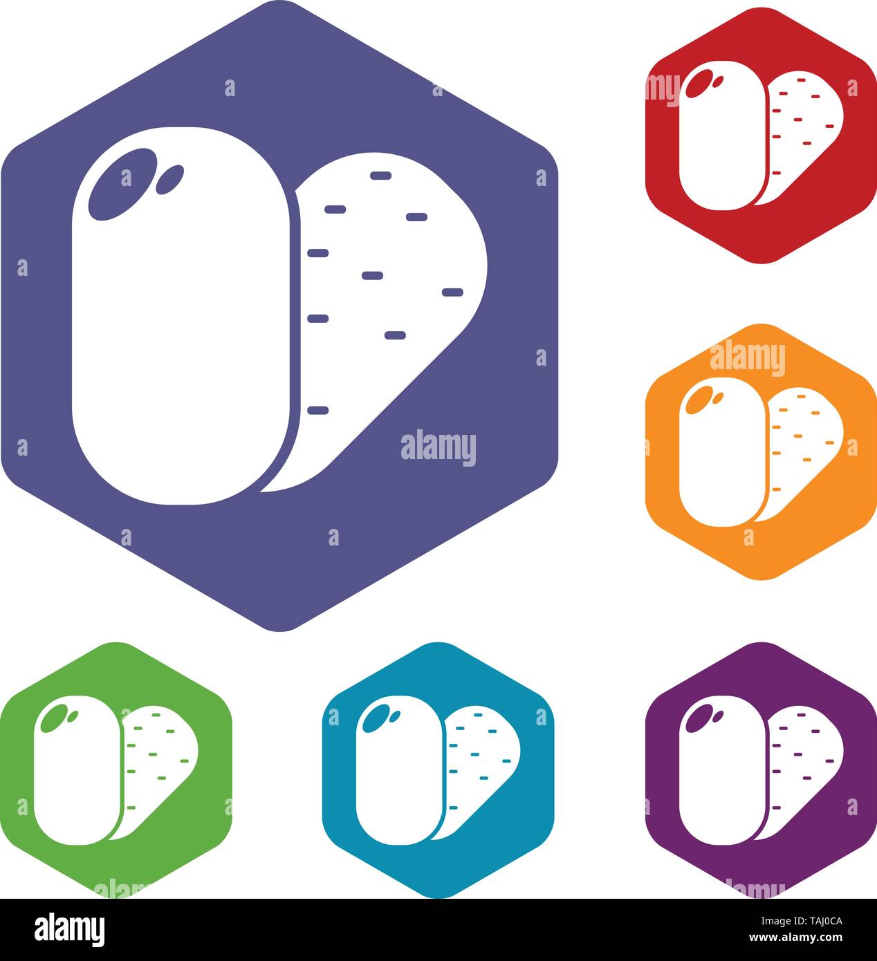 Soap icons vector hexahedron Stock Vector