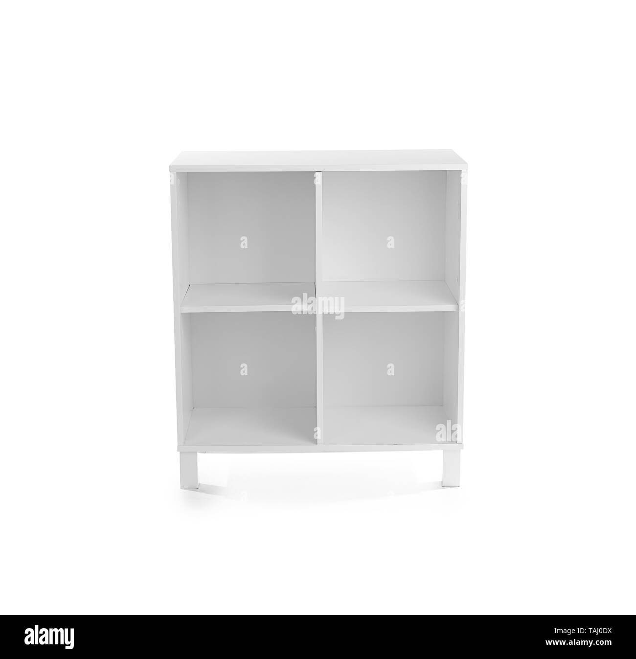 Shelf unit on white background Stock Photo Alamy