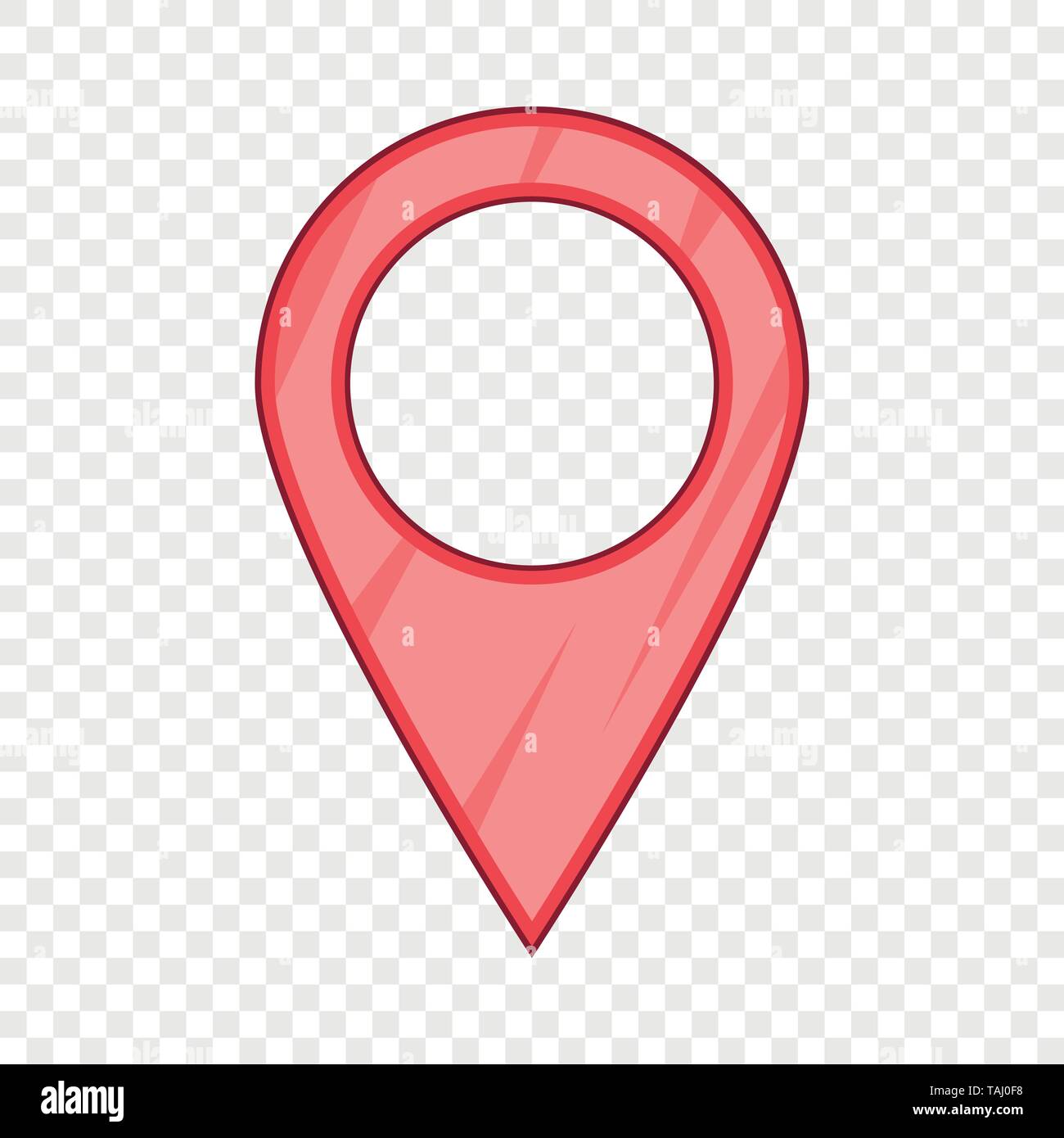 Map pointer pin icon, cartoon style Stock Vector Image & Art - Alamy