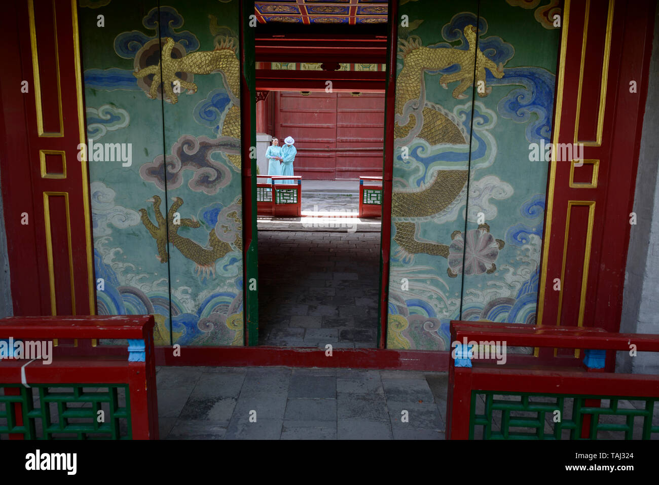 Winter Palace of the Bogd Khan in Ulaanbaatar, Mongolia. Stock Photo