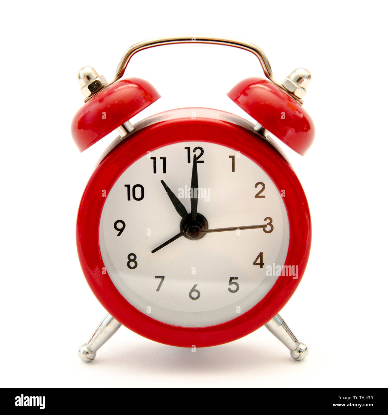 alarm clock isolated on a white background Stock Photo - Alamy