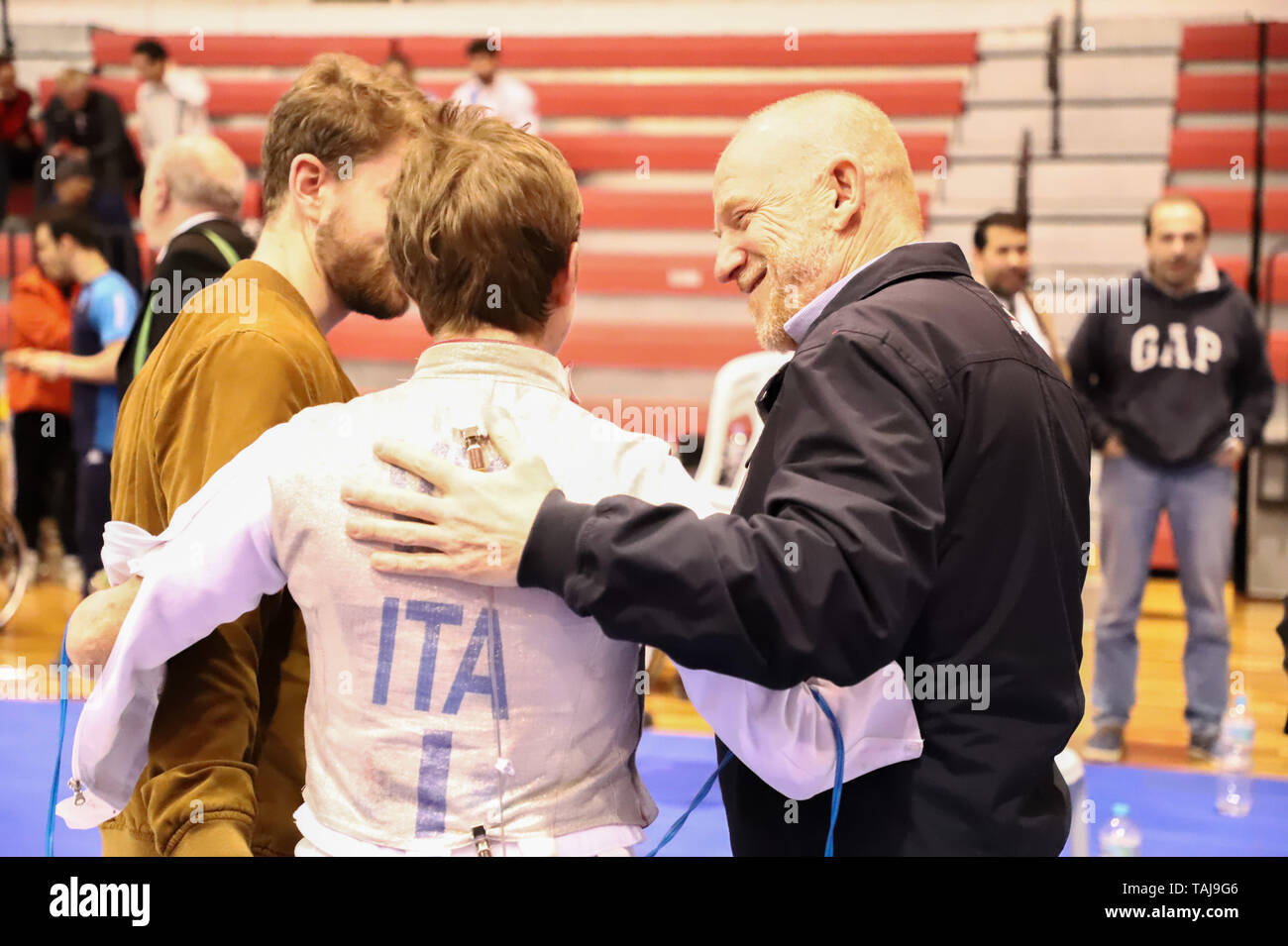 Sao Paulo Sp 25 05 2019 Copa Do Mundo De Esgrima Em Cr In The Photo The Italian Athlete Beatrice Vio After Defeating The Hunzo Mezo In The Finals Of The World