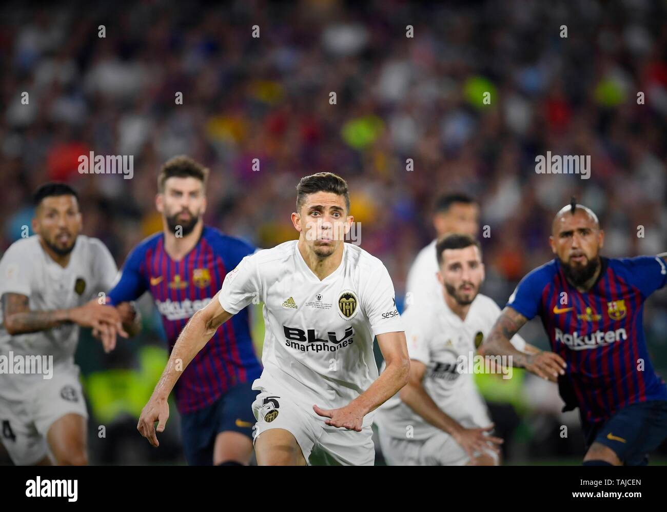 Gabriel Paulista player of Valencia CF in match belonging to Copa del Rey  final facing FC Barcelona v Valencia CF in Benito Villamarin stadium,  Sevilla Spain on May 25, 2019 photo Cristobal